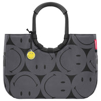 reisenthel shopping loopshopper L - Einkaufstasche mit Bügel 46 cm (smiley grey) - Markenkoffer