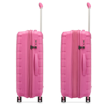 Roncato Skyline 2.0 - 4 - Rollen - Trolley M 70 cm erw. (pink) - Markenkoffer