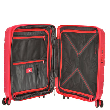 Roncato Skyline - 4 - Rollen - Kabinentrolley S 55 cm erw. USB - Anschluss (ciliegia) - Markenkoffer