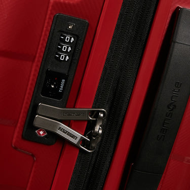 Samsonite Attrix - 4 Rollen Kabinentrolley S 55 cm erw. (rot) - Markenkoffer
