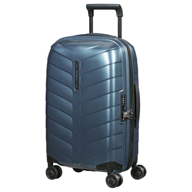 Samsonite Attrix - 4 Rollen Kabinentrolley S 55 cm erw. (steel blue) - Markenkoffer