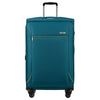 Samsonite Base Breeze - Valise trolley 4 roues 78 cm extensible (couleur: petrol blue)