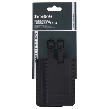 Samsonite Ta Revolution Rectangle Luggage Tag - Kofferanhänger 2tgl. (black) - Ansicht 4