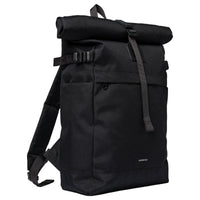 Sandqvist Icon Rolltop - Rucksack M 14" 60 cm (black/ black with black leather) - Ansicht 2