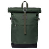 Sandqvist Icon Rolltop - Sac à dos M 14" 60 cm (vert aube avec cuir marron foncé)
