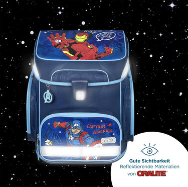 Scooli EasyFit - Schulranzen Set 5tlg. (Avengers) - Markenkoffer