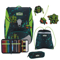 Scout Alpha DIN - Schulranzen Set 4 tlg. (Cubes) - Markenkoffer
