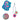 Scout Funny Snaps Move - Anhänger 3er Set (Little Flowers) - Markenkoffer