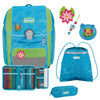 Scout Genius DIN - Set de cartable scolaire 4 pièces avec sac de sport (Water Lily)
