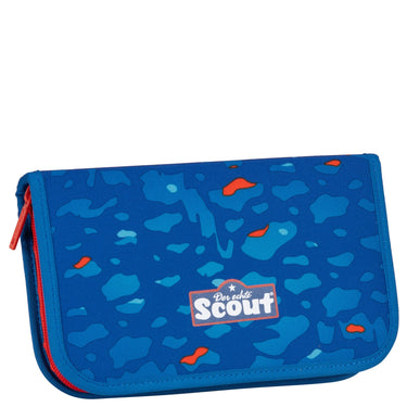 Scout Genius Exklusiv Superflash - Schulranzen Set 4tlg. (Blue Dino) - Markenkoffer