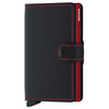 Secrid Matte Miniwallet - Portefeuille RFID 6.5 cm (black-red)
