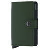Secrid Matte Miniwallet - Portefeuille RFID 6.5 cm (vert-noir)