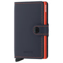 Secrid Matte Miniwallet - Geldbörse RFID 6.5 cm (night blue - orange) - Markenkoffer