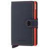 Secrid Matte Miniwallet - Wallet RFID 6.5 cm (night blue-orange)