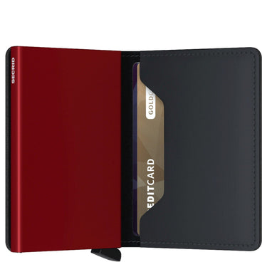 Secrid Matte Slimwallet - Geldbörse RFID 6.8 cm (black-red) - Ansicht 4