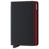 Secrid Matte Slimwallet - Portefeuille RFID 6.8 cm (noir-rouge)