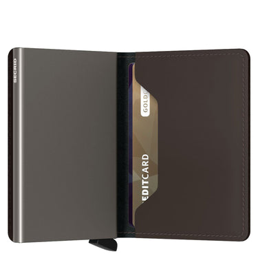Secrid Matte Slimwallet - Geldbörse RFID 6.8 cm (truffle) - Markenkoffer