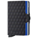 Secrid Optical Twinwallet - Geldbörse 16cc 10 cm RFID (titanium - blue) - Markenkoffer