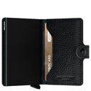 Secrid Vegetable Tanned Miniwallet - Geldbörse RFID 6.5 cm (black - black) - Markenkoffer