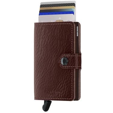 Secrid Vegetable Tanned Miniwallet - Geldbörse RFID 6.5 cm (espresso - brown) - Markenkoffer