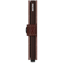 Secrid Vegetable Tanned Miniwallet - Geldbörse RFID 6.5 cm (espresso - brown) - Markenkoffer