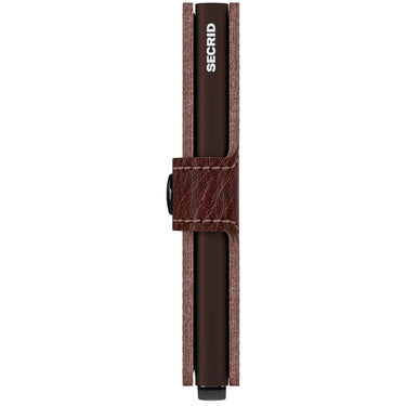 Secrid Vegetable Tanned Miniwallet - Geldbörse RFID 6.5 cm (espresso - brown) - Markenkoffer