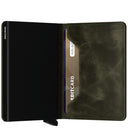 Secrid Vintage Slimwallet - Geldbörse RFID 6.8 cm (olive - black) - Markenkoffer