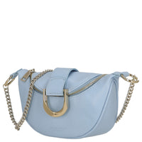 Seidenfelt Sonka - Umhängetasche 19 cm (shy blue/gold) - Ansicht 2