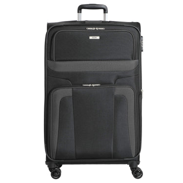 Skyline Orlando - 4 - Rollen - Trolley Set L erw./M. erw./S + Boarding Bag + Beautycase 5tlg. (schwarz) - Markenkoffer