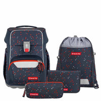 Step by Step Basis - Schulranzen Set 4tlg. (Anthrazit Triangles) - Markenkoffer