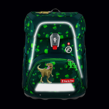 Step by Step Fit - Schulranzen Set 5tlg. (Dino Targo) - Markenkoffer