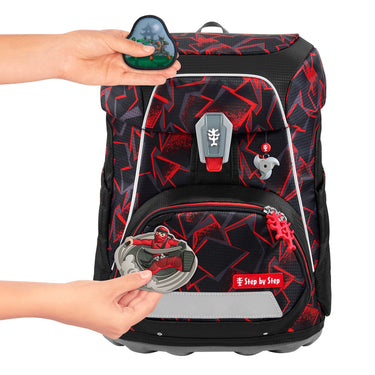 Step by Step Fit - Schulranzen Set 5tlg. (Ninja Yuma) - Markenkoffer