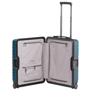 TITAN LITRON FRAME - 4 - Rollen - Kabinentrolley 55 cm (petrol) - Markenkoffer