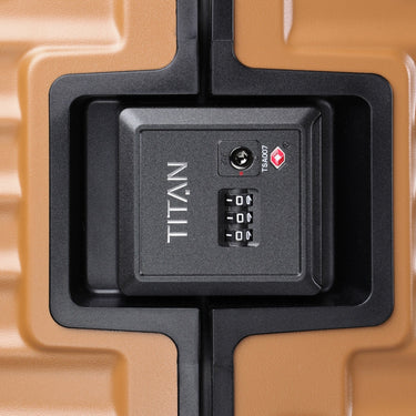 TITAN OVERSEAS - 4 - Rollen - Kabinentrolley S 55/23cm mit Vortasche (canyon bronze) - Markenkoffer