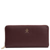 Tommy Hilfiger Icon - Portefeuille 12 cartes 19 cm (couleur : marzemino)