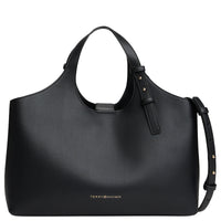 Tommy Hilfiger Logo - Henkeltasche 35 cm (black) - Markenkoffer