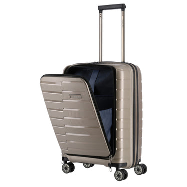 Travelite Air Base - 4-Rollen-Kabinentrolley mit Vortasche S 55 cm (champagner) - Ansicht 7