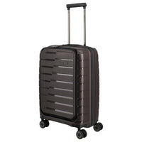 Travelite Air Base - 4 - Rollen - Kabinentrolley mit Vortasche S 55 cm (coffee) - Markenkoffer