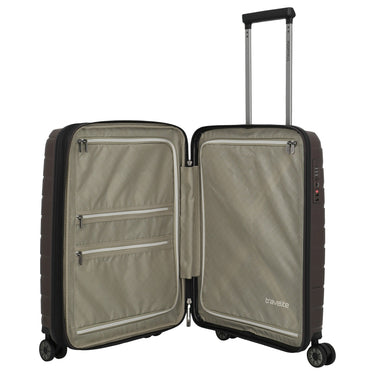 Travelite Air Base - 4 - Rollen - Kabinentrolley S 55 cm erw. (coffee) - Markenkoffer
