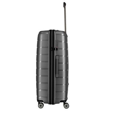Travelite Air Base - 4 - Rollen - Trolley Set 3tlg. L/M/S Vortasche (anthracite) - Markenkoffer