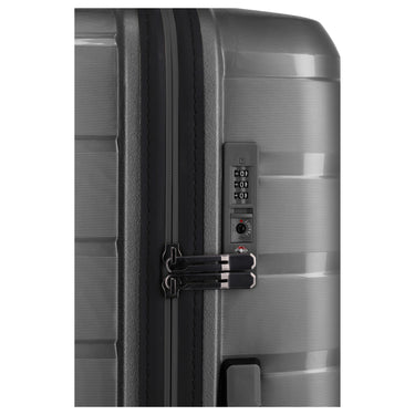 Travelite Air Base - 4 - Rollen - Trolley Set 3tlg. L/M/S Vortasche (anthracite) - Markenkoffer