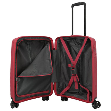 Travelite Air Stripe - 4 - Rollen - Kabinentrolley 55 cm (red) - Markenkoffer