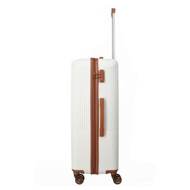 Travelite Bali - 4 - Rollen - Trolley L 77 cm (weiß/cognac) - Markenkoffer