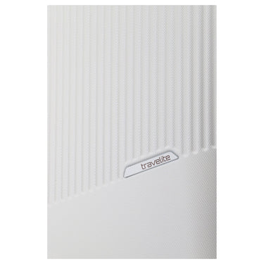 Travelite Bali - 4 - Rollen - Trolley L 77 cm (weiß/cognac) - Markenkoffer