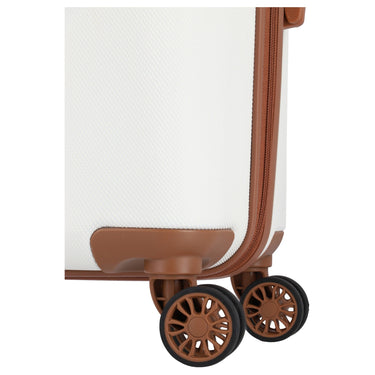 Travelite Bali - 4 - Rollen - Trolley L 77 cm (weiß/cognac) - Markenkoffer