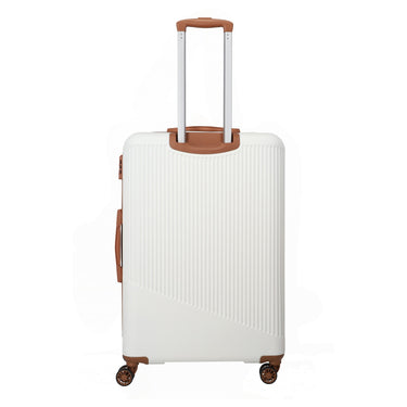 Travelite Bali - 4 - Rollen - Trolley L 77 cm (weiß/cognac) - Markenkoffer
