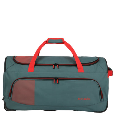Travelite Basics Fresh - Rollenreisetasche 89L 71 cm (grün/orange) - Markenkoffer