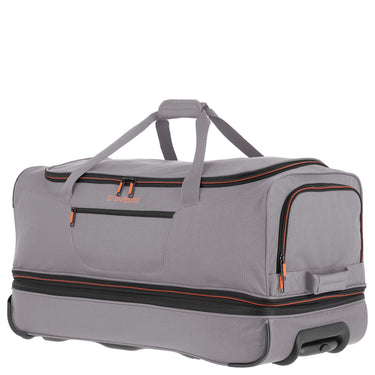 Travelite Basics - Rollenreisetasche 98/119L 70 cm erw. (grau/orange) - Markenkoffer