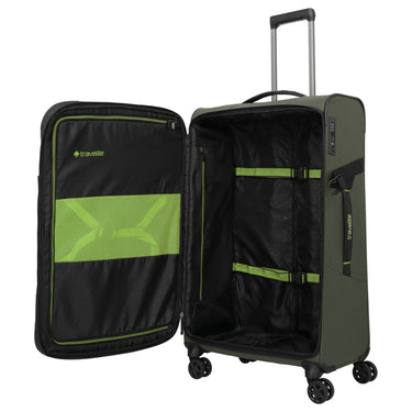 Travelite Briize - 4 - Rollen - Trolley L 78 cm erw. (khaki) - Markenkoffer