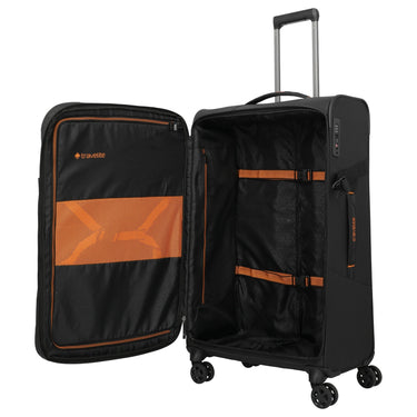Travelite Briize - 4 - Rollen - Trolley L 78 cm erw. (schwarz) - Markenkoffer